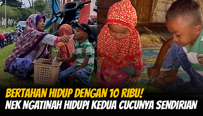 Keliling Jualan, Bantu Nenek Ini Hidupi 2 Cucunya Sendirian