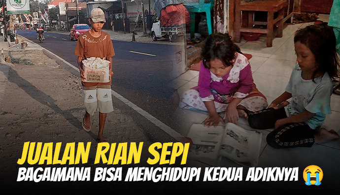 Yatim Ini Rela Jualan Apem Demi Hidupi 2 Adiknya