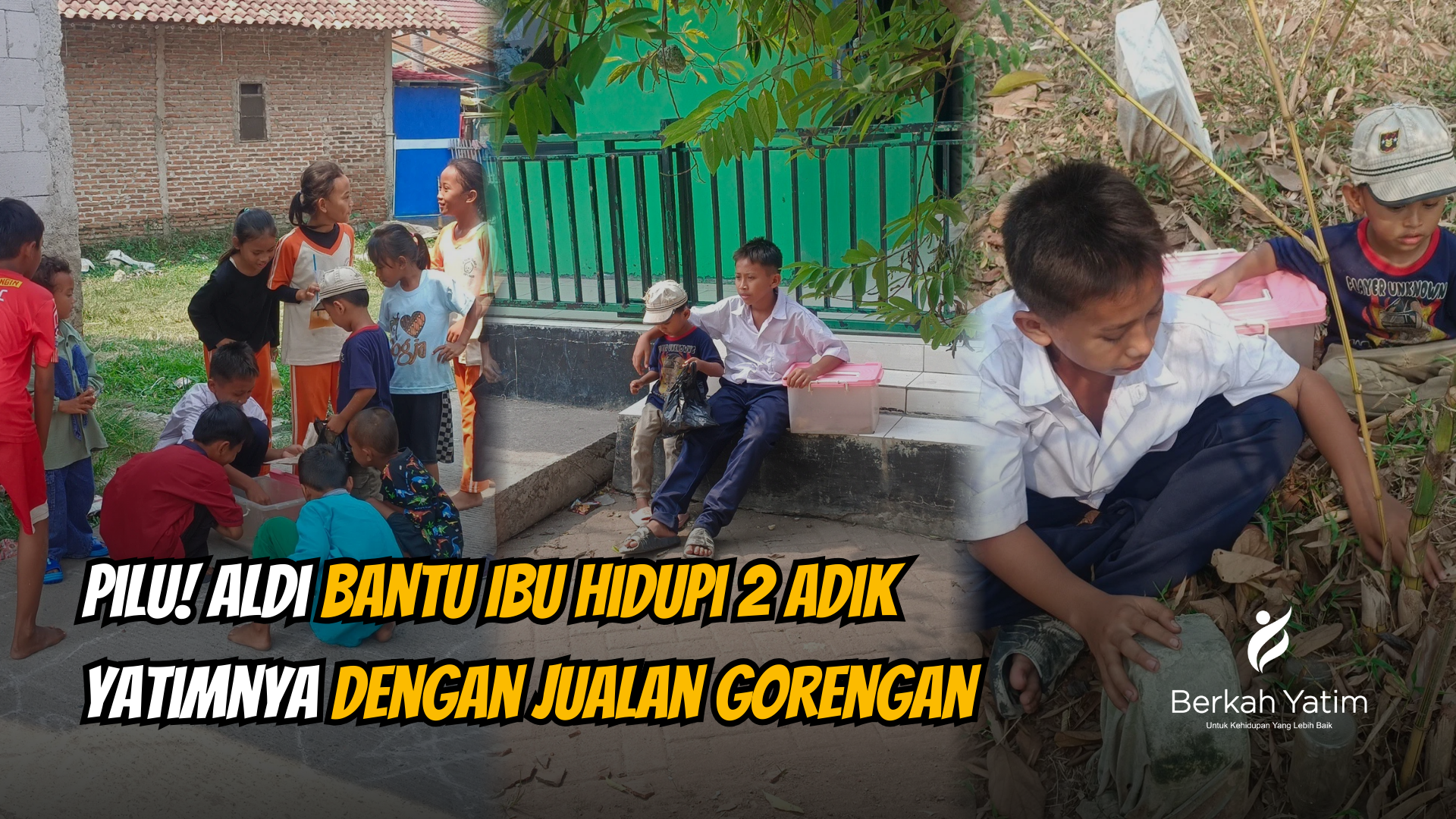 Bantu Yatim Penjual Gorengan Ini Hidupi Keluarga