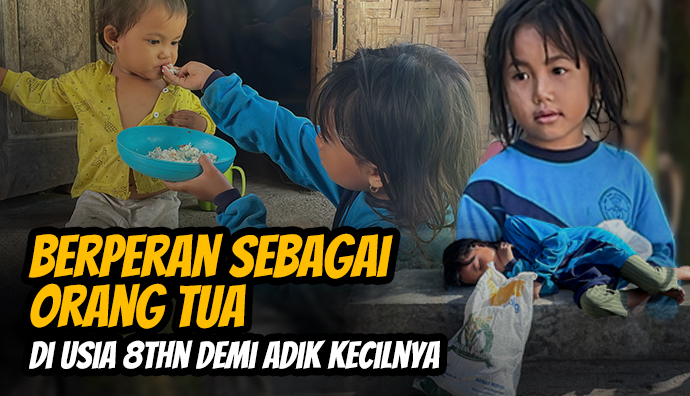 Ditelantarkan Orang tua, Riska Jadi Pemulung Demi Adiknya