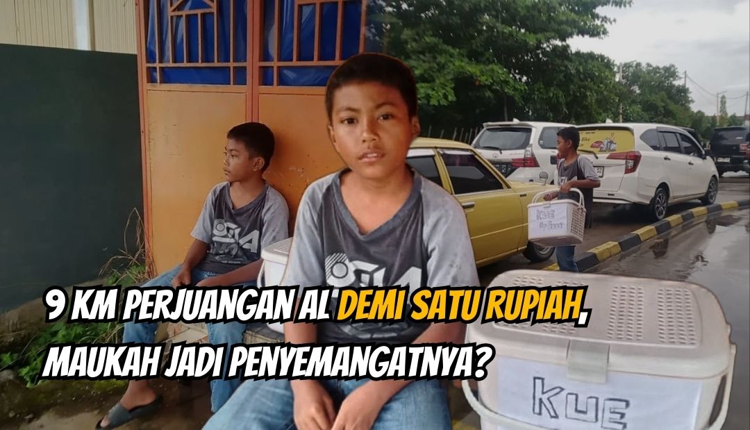 Tempuh 9 KM, Yatim Ini Jualan Kue Demi Makan dan Sekolah