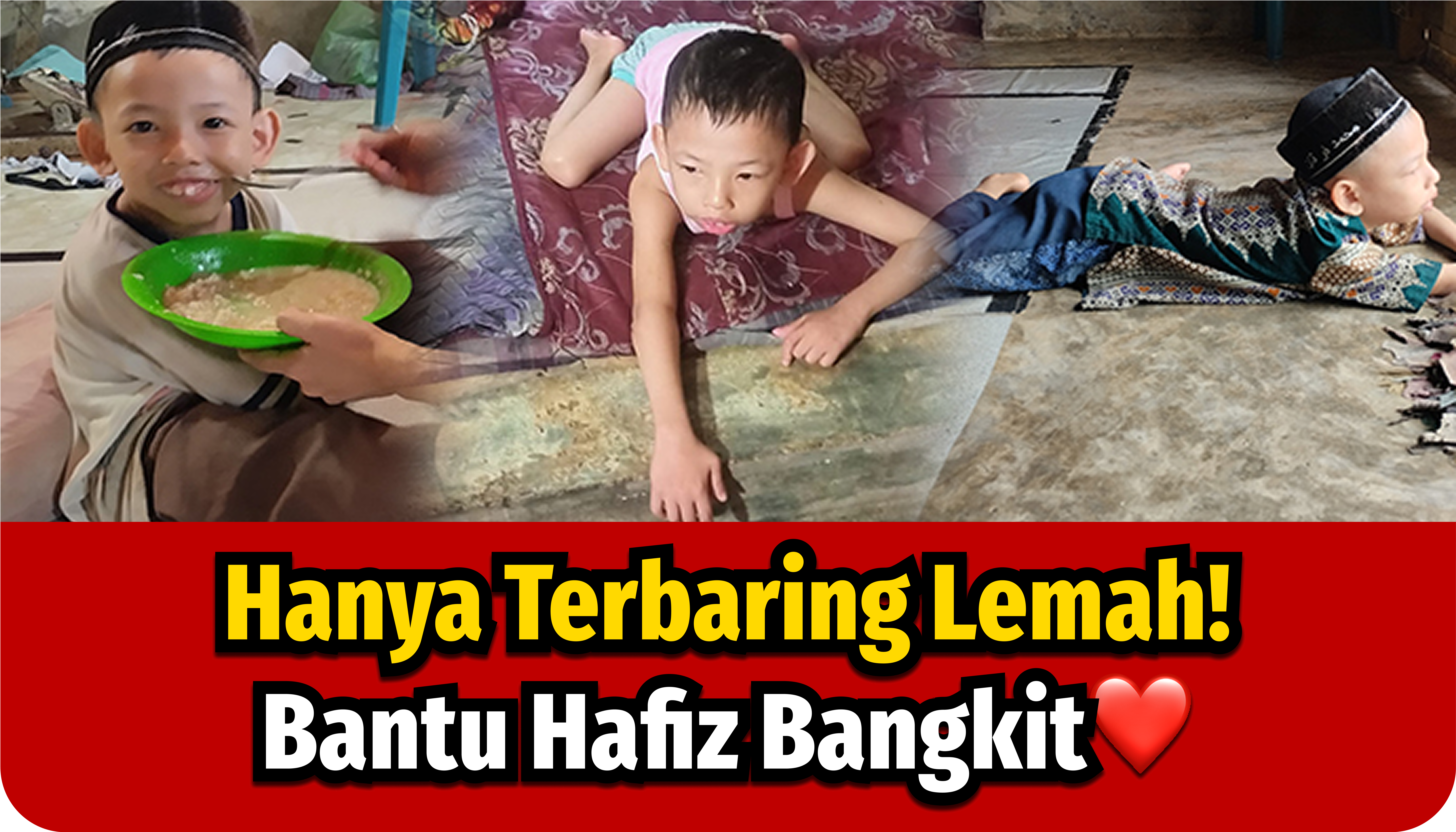 Bantu Anak 7 Tahun Ini Pengidap Lumpuh Otak