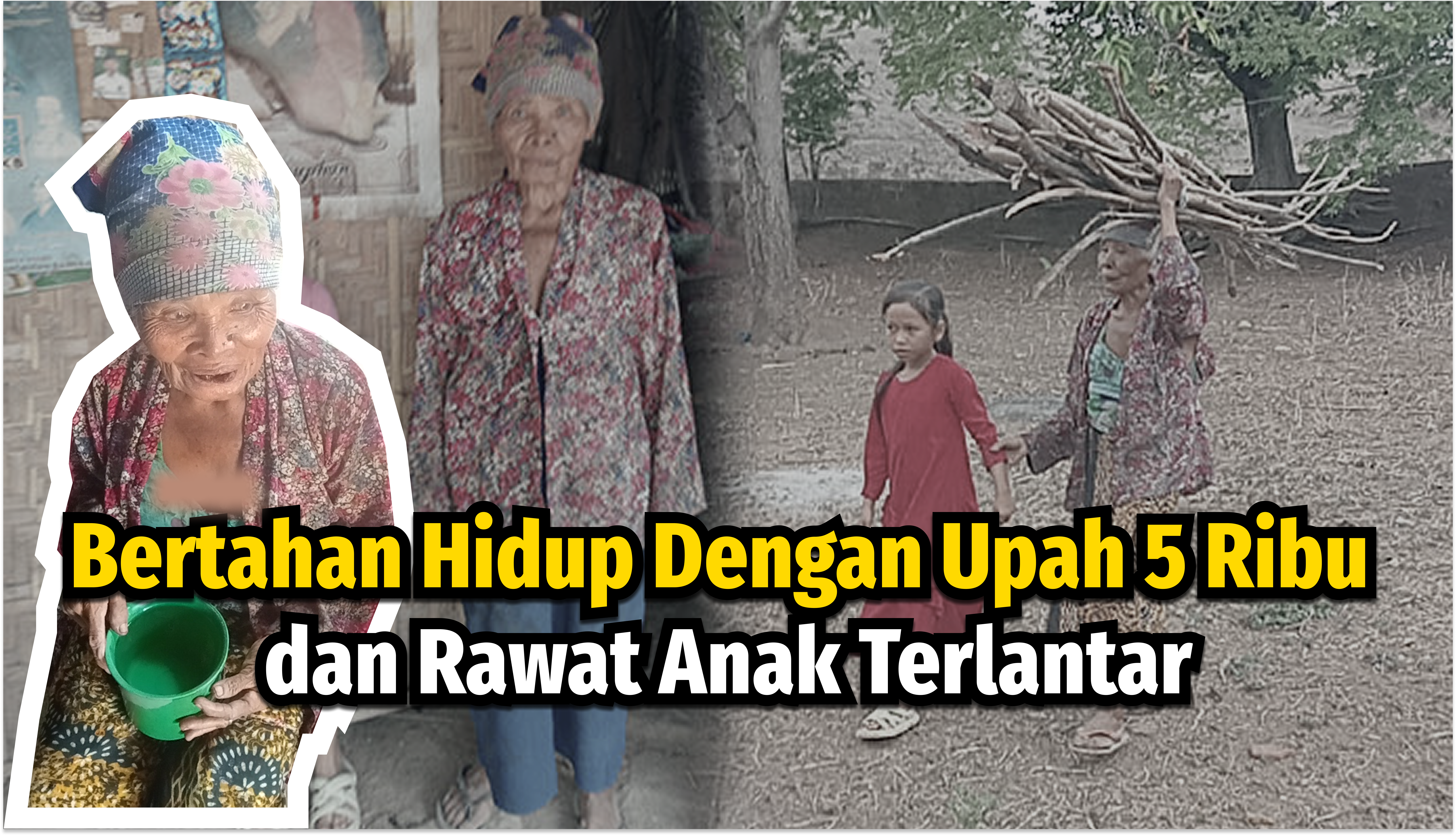 Cari Kayu Bakar, Lansia 71 Tahun Ini Rawat Anak Terlantar