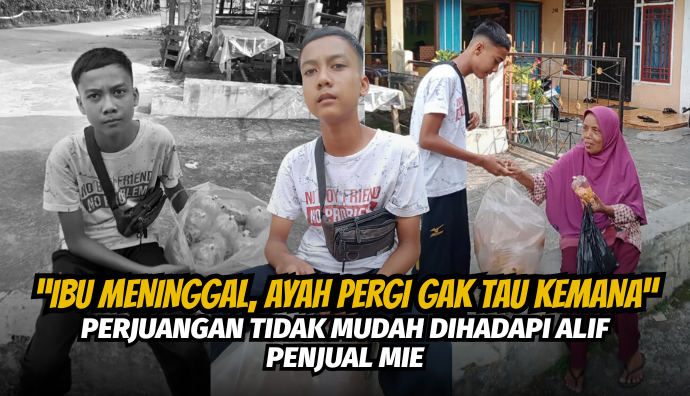 Jual Mie Keliling, Bantu Piatu Ini Bertahan Hidup